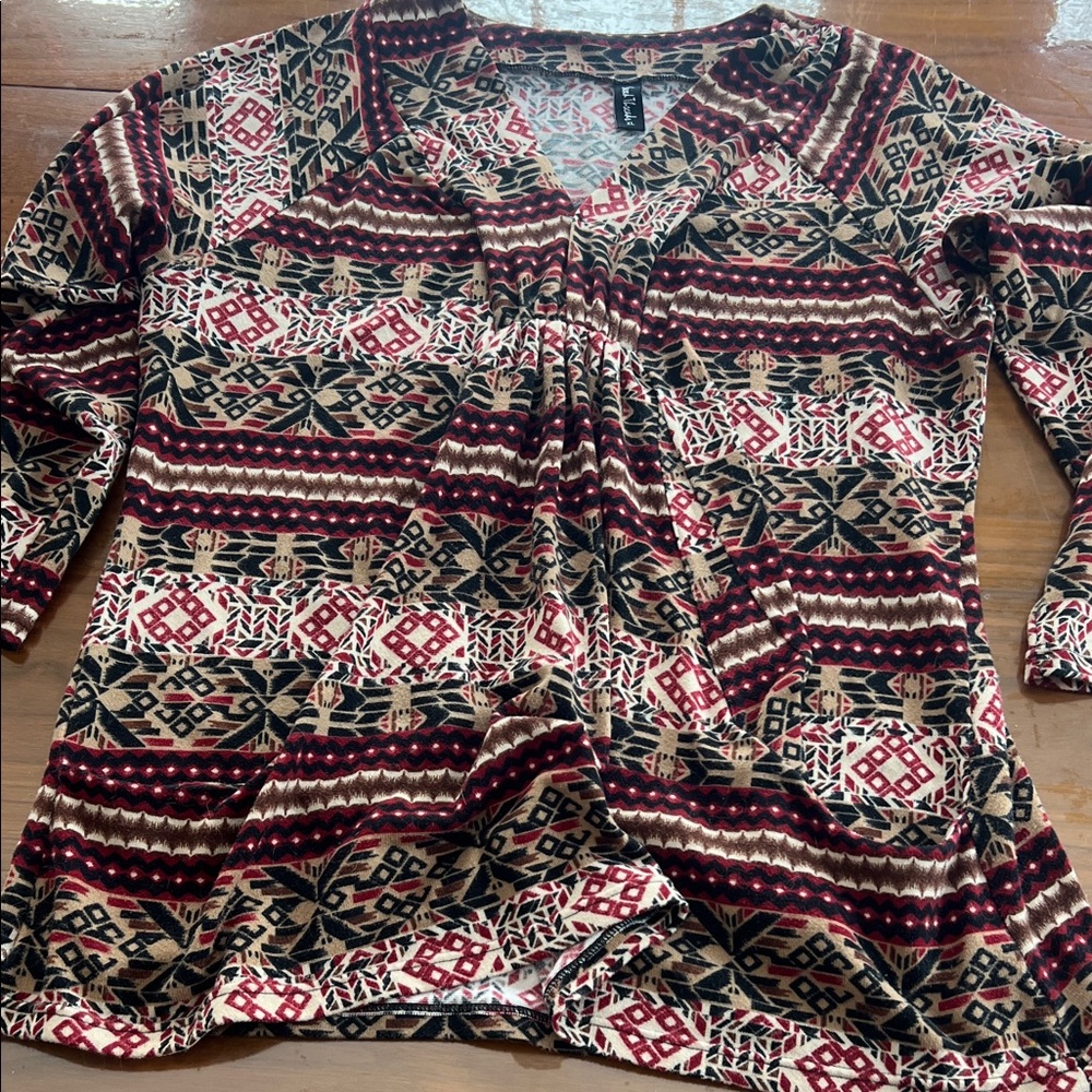 Sacred Threads Multicolor Patterned Blouse